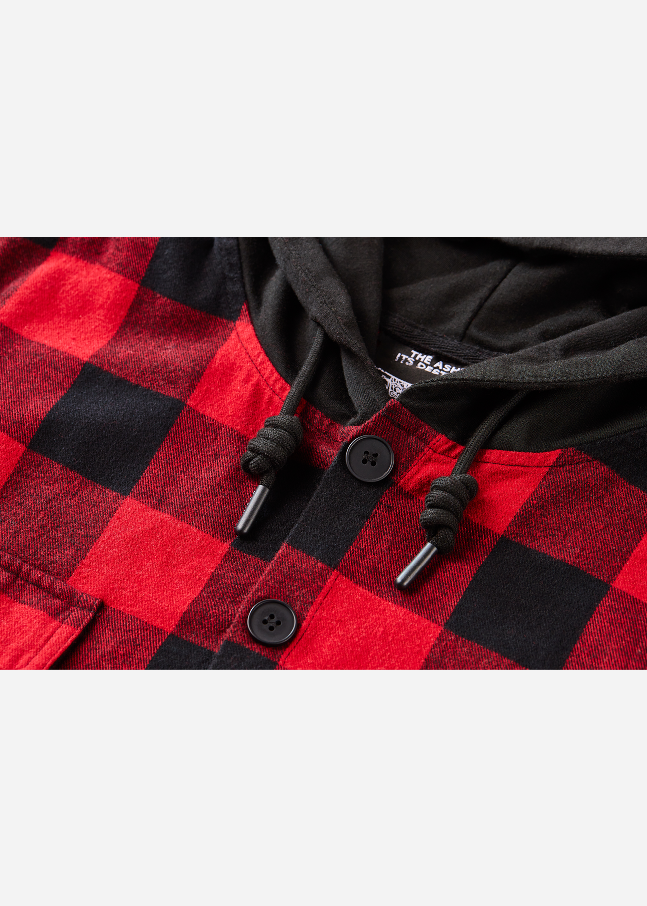Close front photo of Phoenix Flannel - Anime clothing depicting a Phoenix in screen print on the back, anime sweaters, hoodies, outerwear