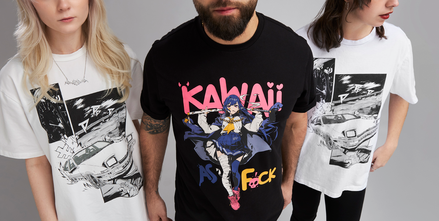 Japanese Streetwear, Otaku shirts, Kawaii, jdm