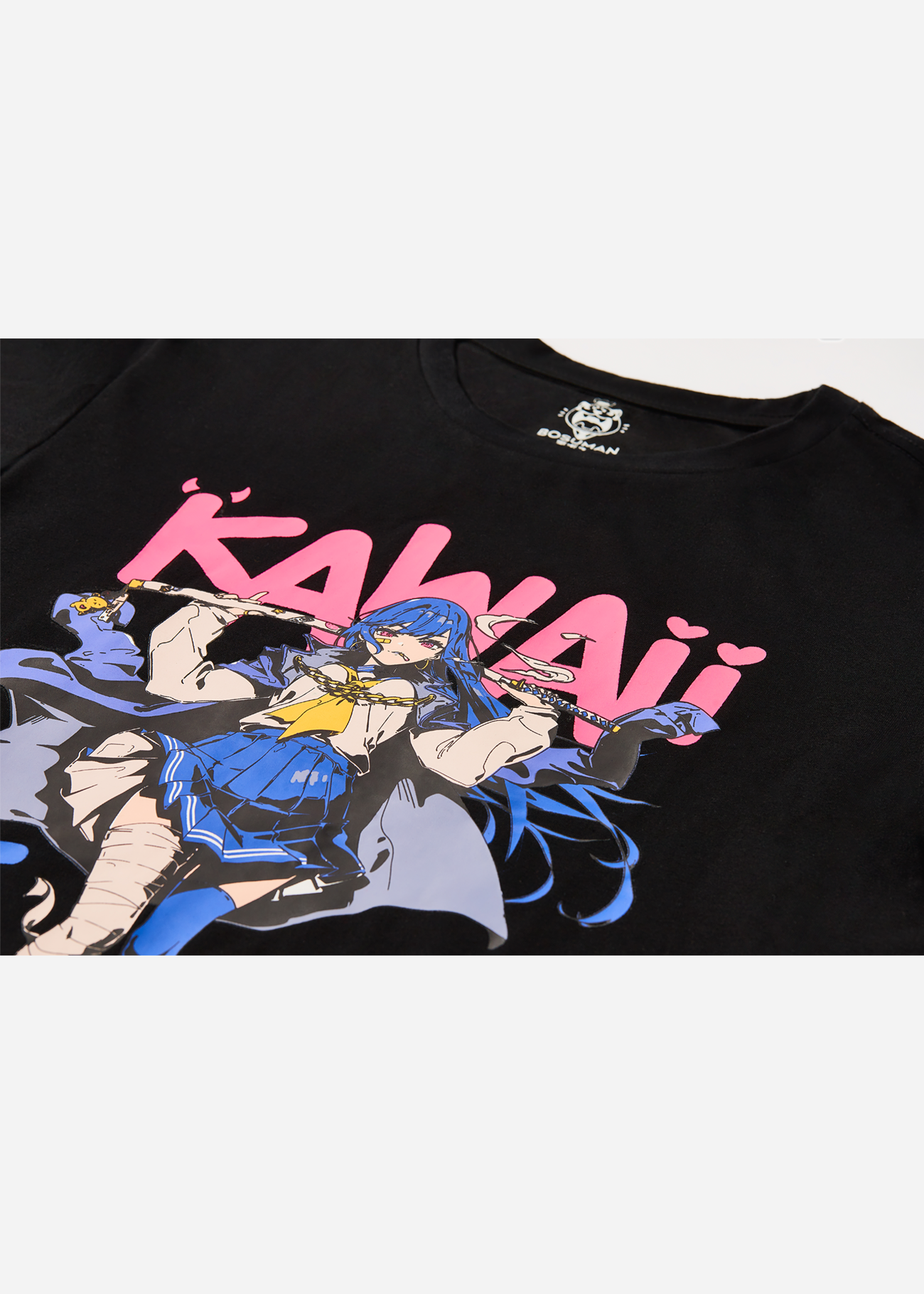 A front facing photo of the kawaii as f*ck waifu anime shirt