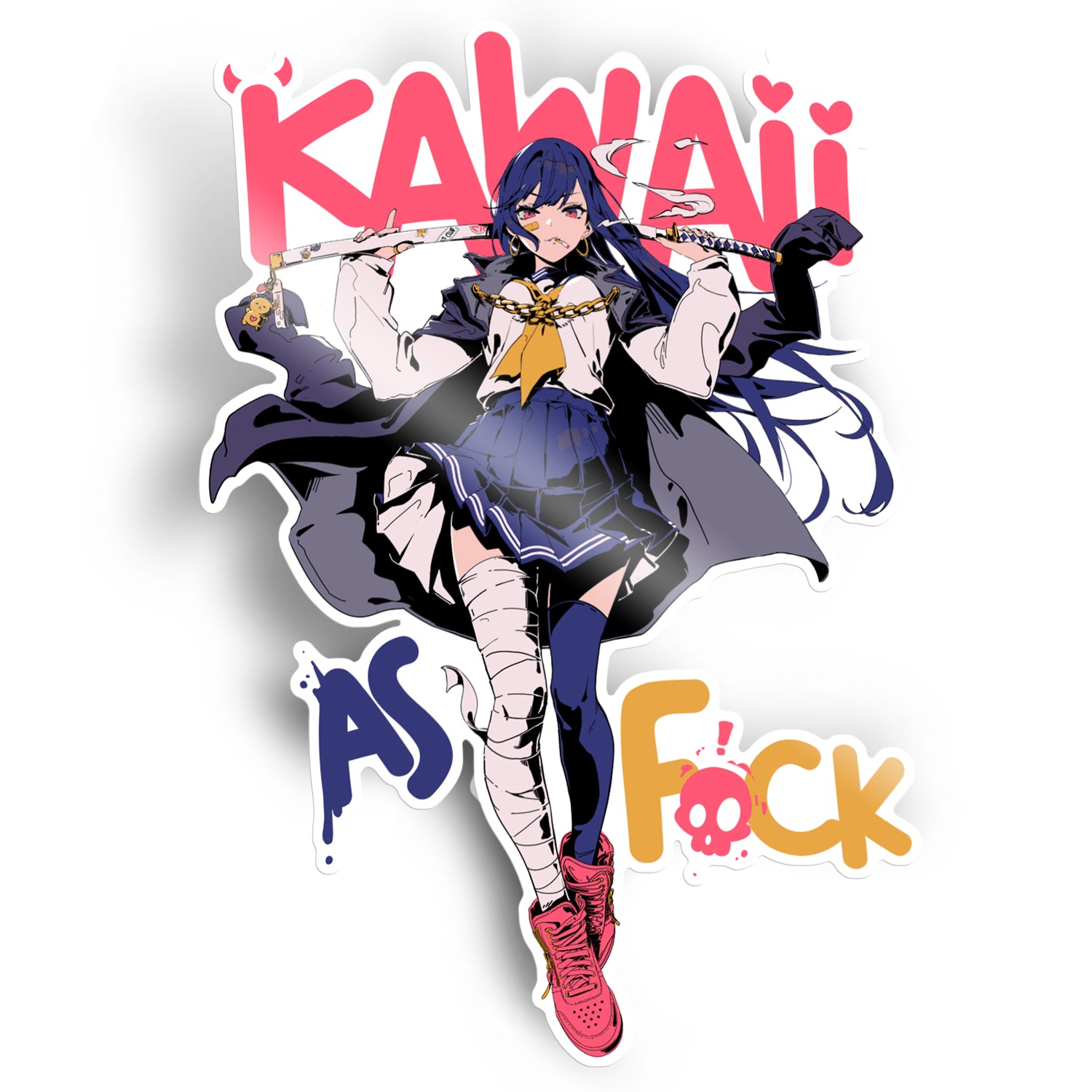 Sticker: Kawaii AF